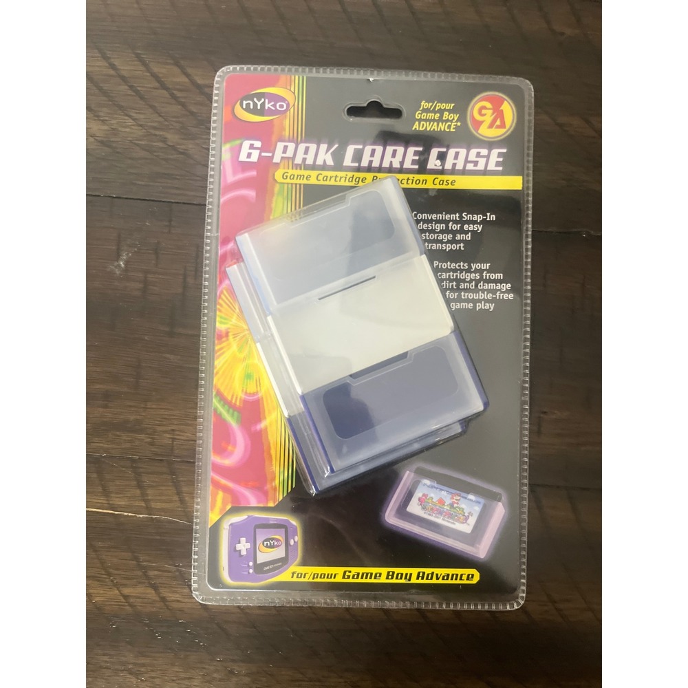 Nyko G-Pak Care Case Game Boy Advance GBA Cartridge Protection Case Blue New